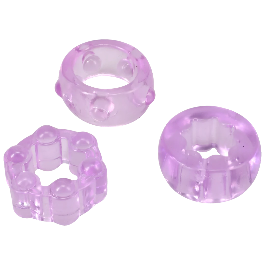 "Crystal Jellies - Performance Ring Set Purple DJ0291-08-CD"
