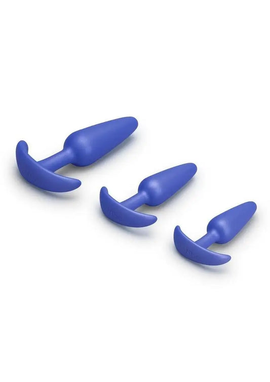 B-Vibe Butties Beginner Booty Bundle Silicone Anal Plug Set (3 Piece)