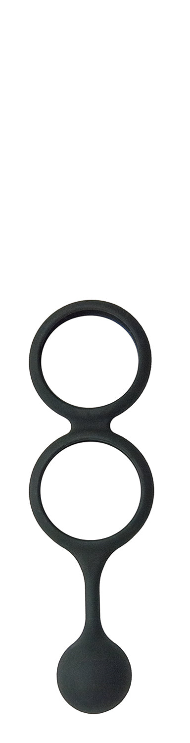 "My Cock Ring Scrotum Ring With Weighted Ball Banger - Black NW2727"