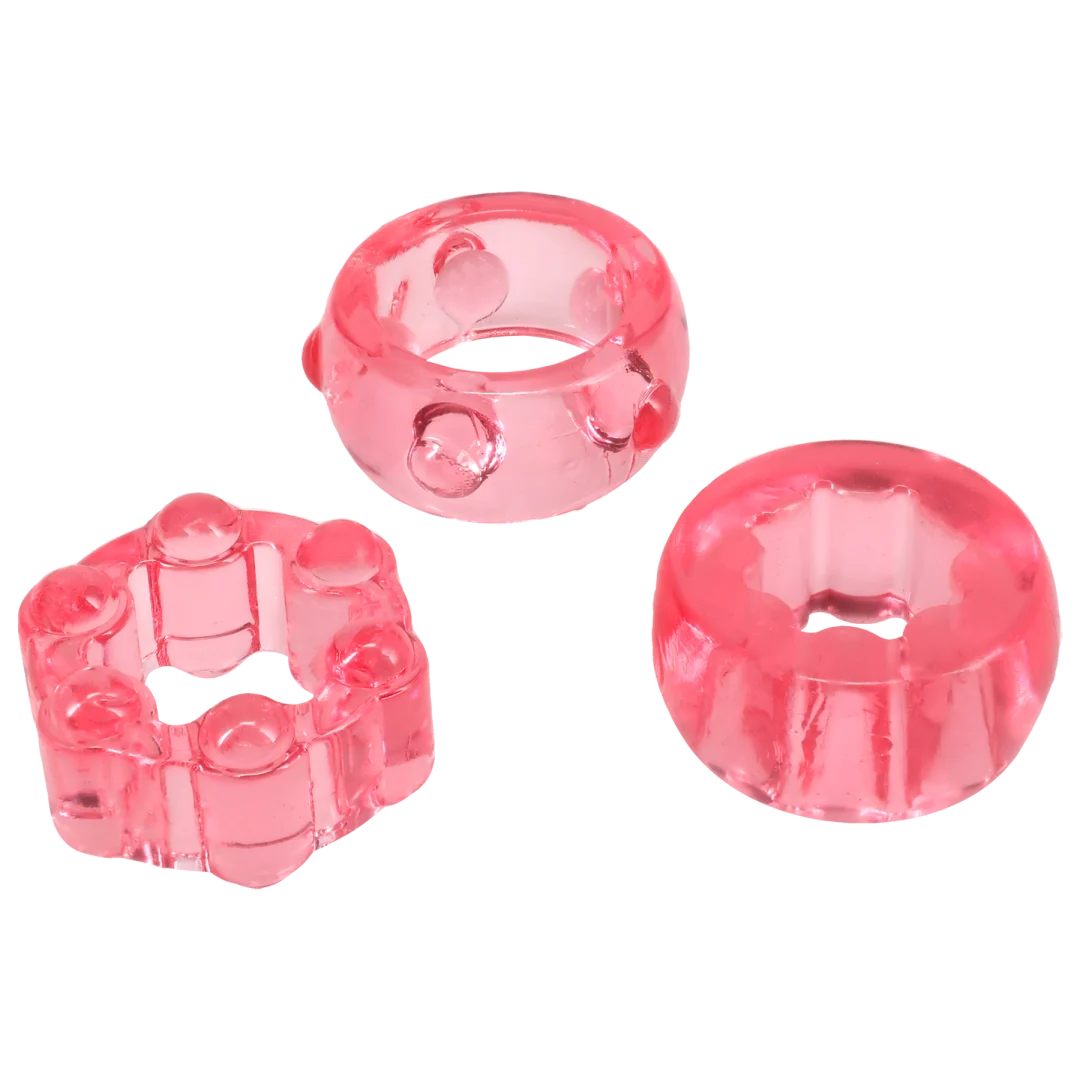 "Crystal Jellies - Performance Ring Set Pink DJ0291-07-CD"