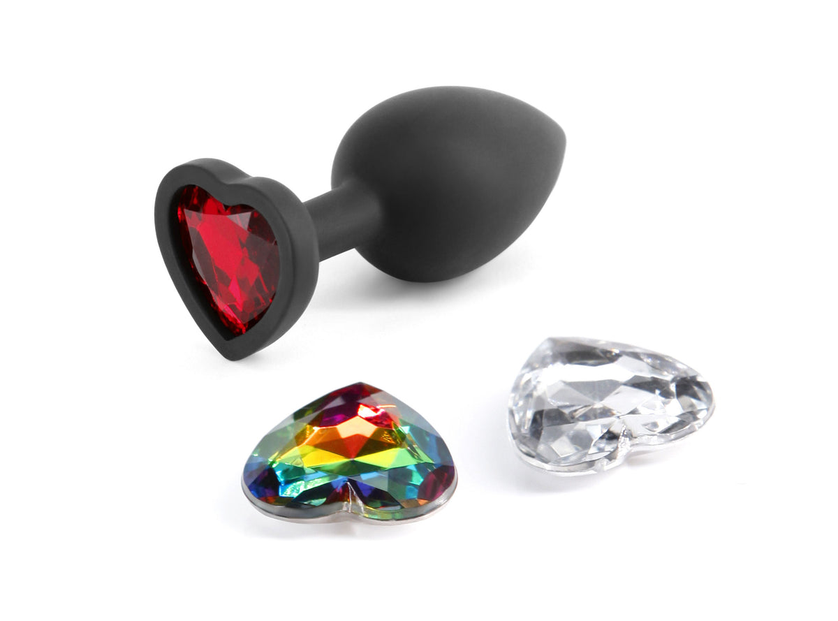 "Glams Xchange Heart - Small - Black NSN-0514-03"