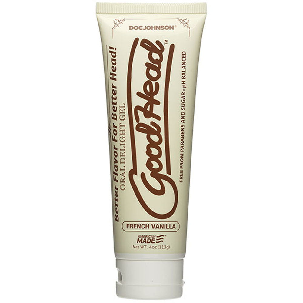 "Goodhead - Oral Delight Gel - 4 Oz Tube - French Vanilla DJ1360-08-BU"