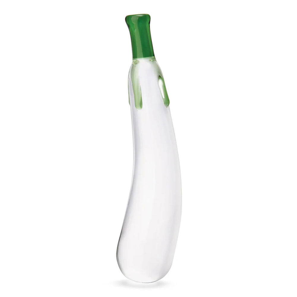 "Eggplant Ecstasy 7.25 Glass Dildo GLAS-172"