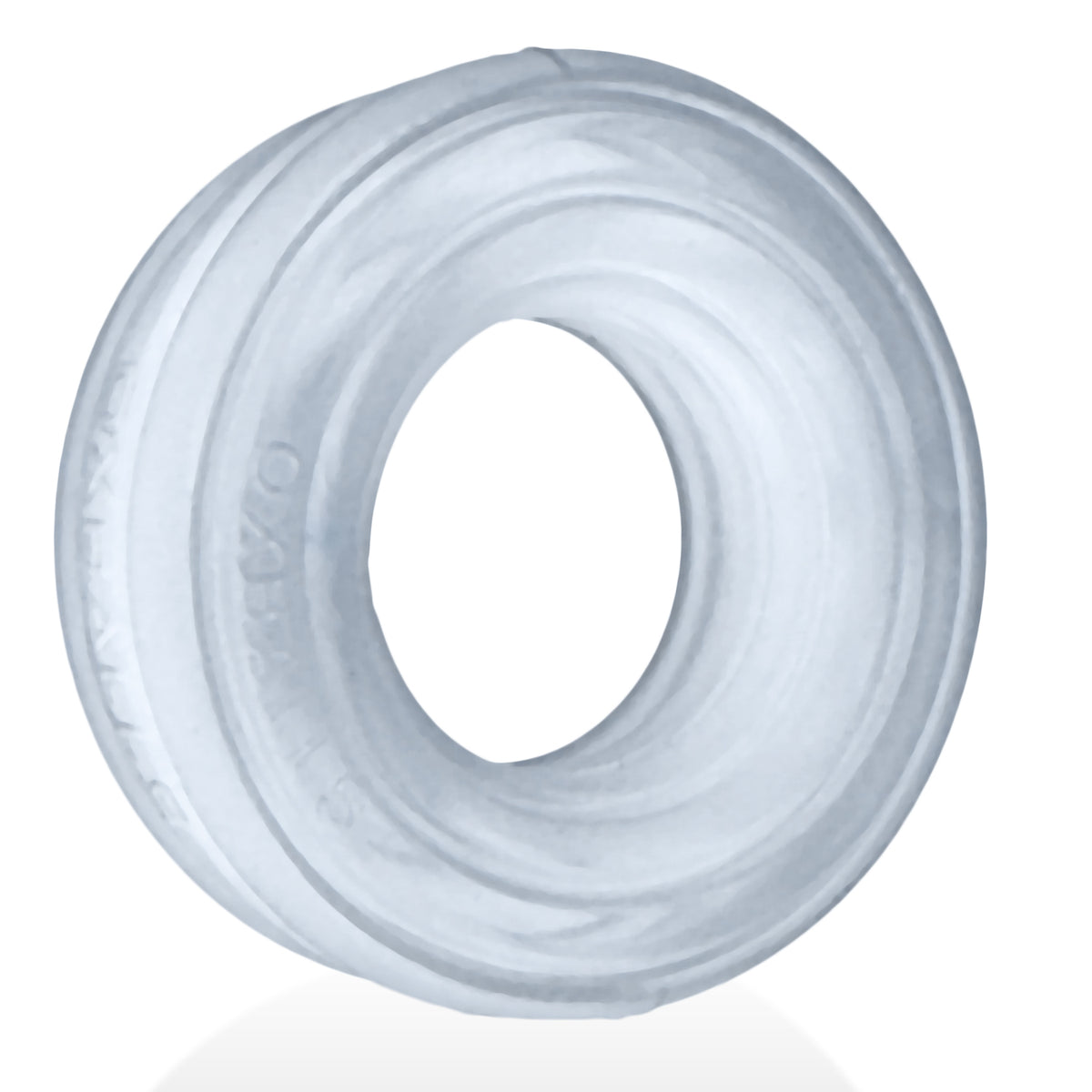 "Roto Grooved Gripper-Ribbed Cockring Clear Steam HUJ-150-CST"