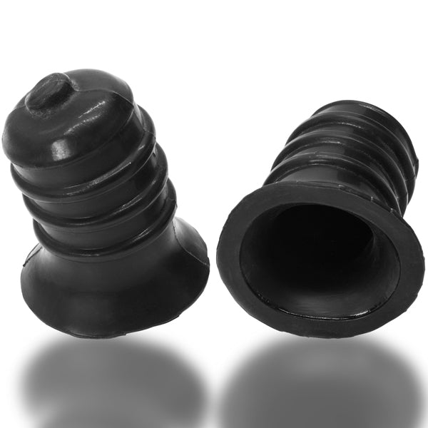 "Ribnibs Curved Springy-Ribbed Nipsuckers - Black OX-111-NGT"