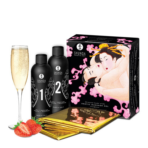 "Oriental Body - to - Body - Massage Gel - Champagne & Strawberries SHU7700"