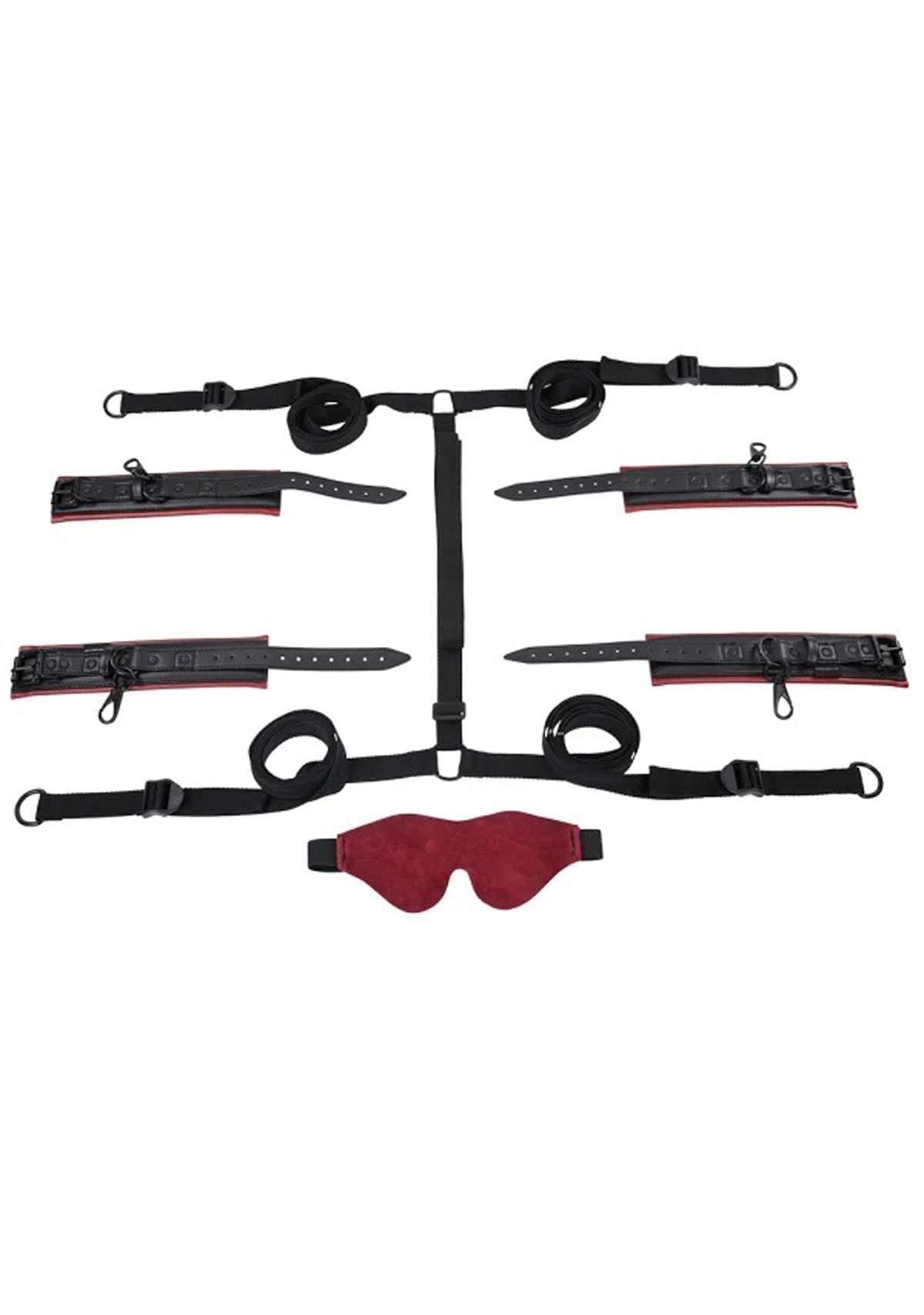 "Saffron Under the Bed Restraint System - Black/red SS48044"