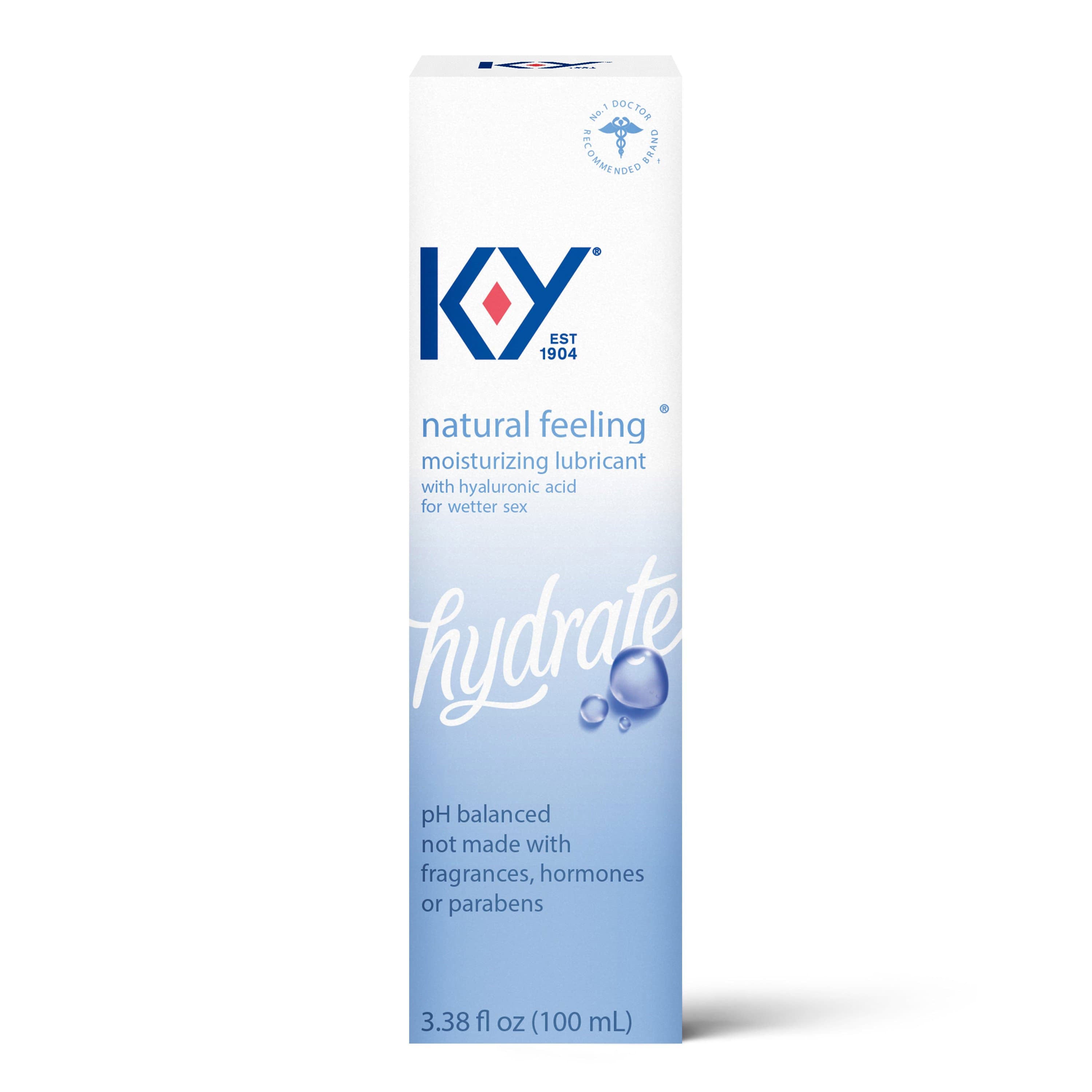 "K-Y Natural Feeling Lube With Hyaluronic Acid - 3.38 Fl Oz / 100 ml PM09670"