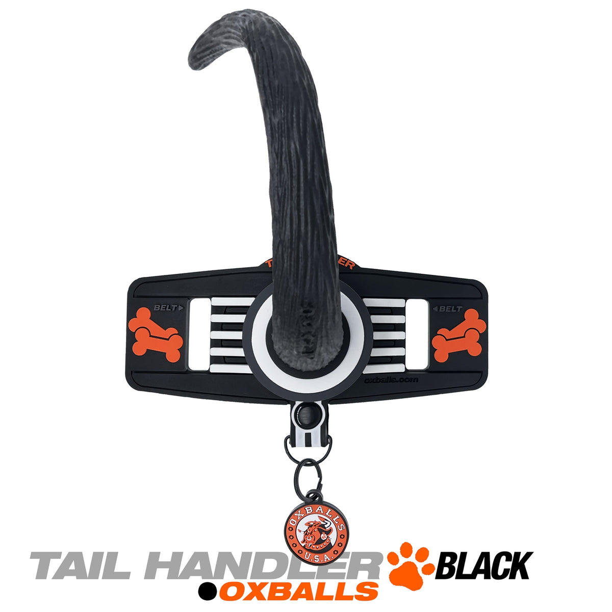 "Tail Handler - Belt Strap Show Tail - Black OX-3055-BLK"