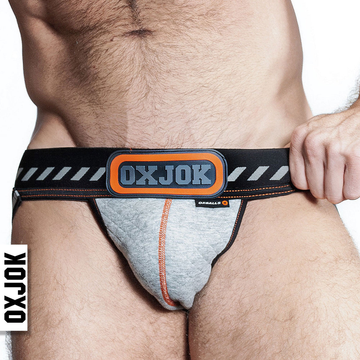 "Packer Industrial Quilted Cargo Strapjock Mist Heather Large OX-JOK-1005-GRY-L"
