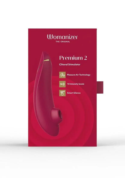Womanizer Premium 2 Rechargeable Silicone Clitoral Stimulator