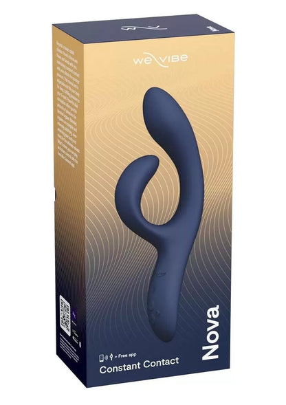 We-Vibe Nova 2 Midnight Blue Rechargeable Silicone Rabbit Vibrator