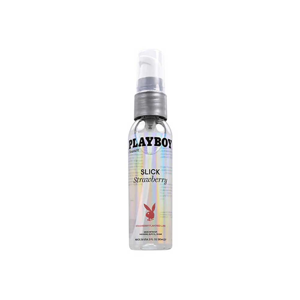 "Playboy Pleasure Slick Strawberry Flavored Lubricant 2 Oz PB-LQ-2215-2"