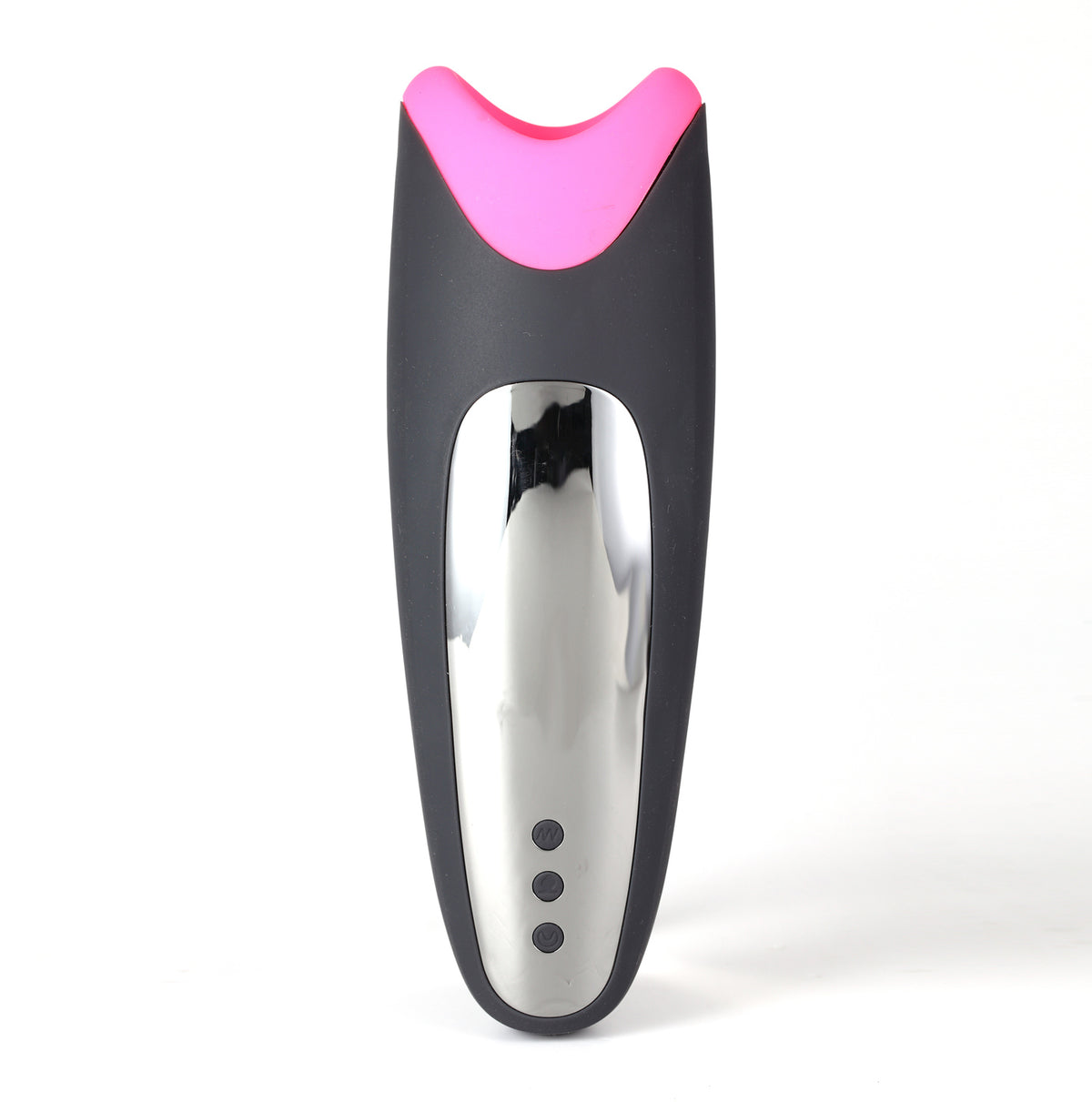 "Piper USB Rechargeable Multi Function Masturbator With Suction - Black/pink MTLM18-F01"