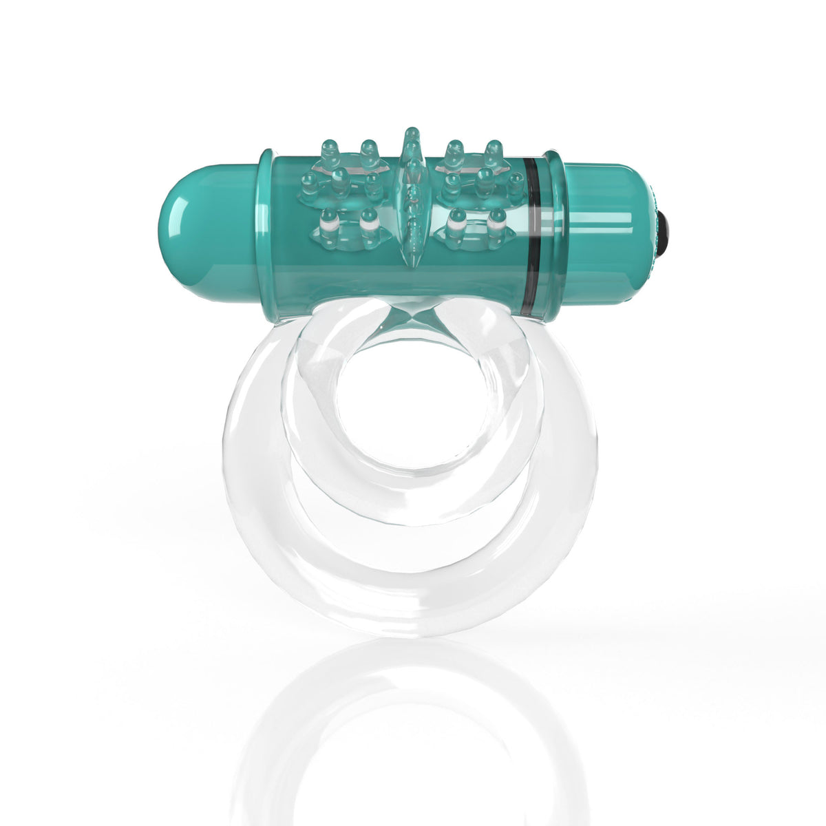 "Screaming O 4t - Double O 6 Super Powered Vibrating Double Ring - Kiwi SO-4TD6-KW"