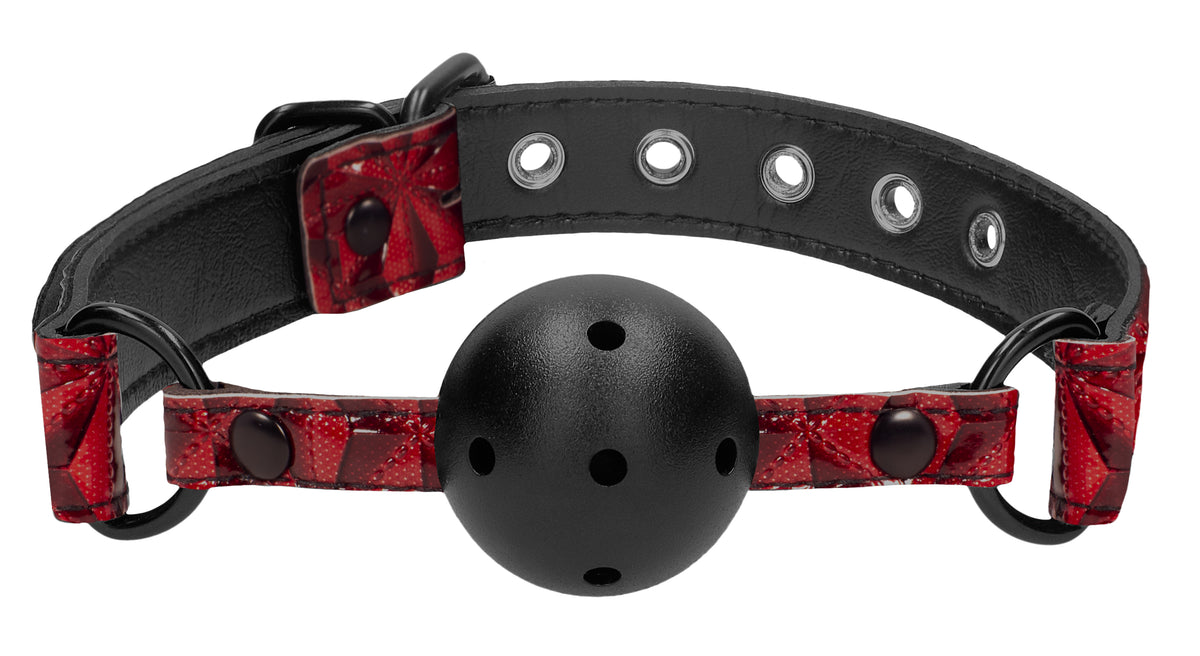 "Breathable Luxury Ball Gag - Burgundy OU-OU345BUR"