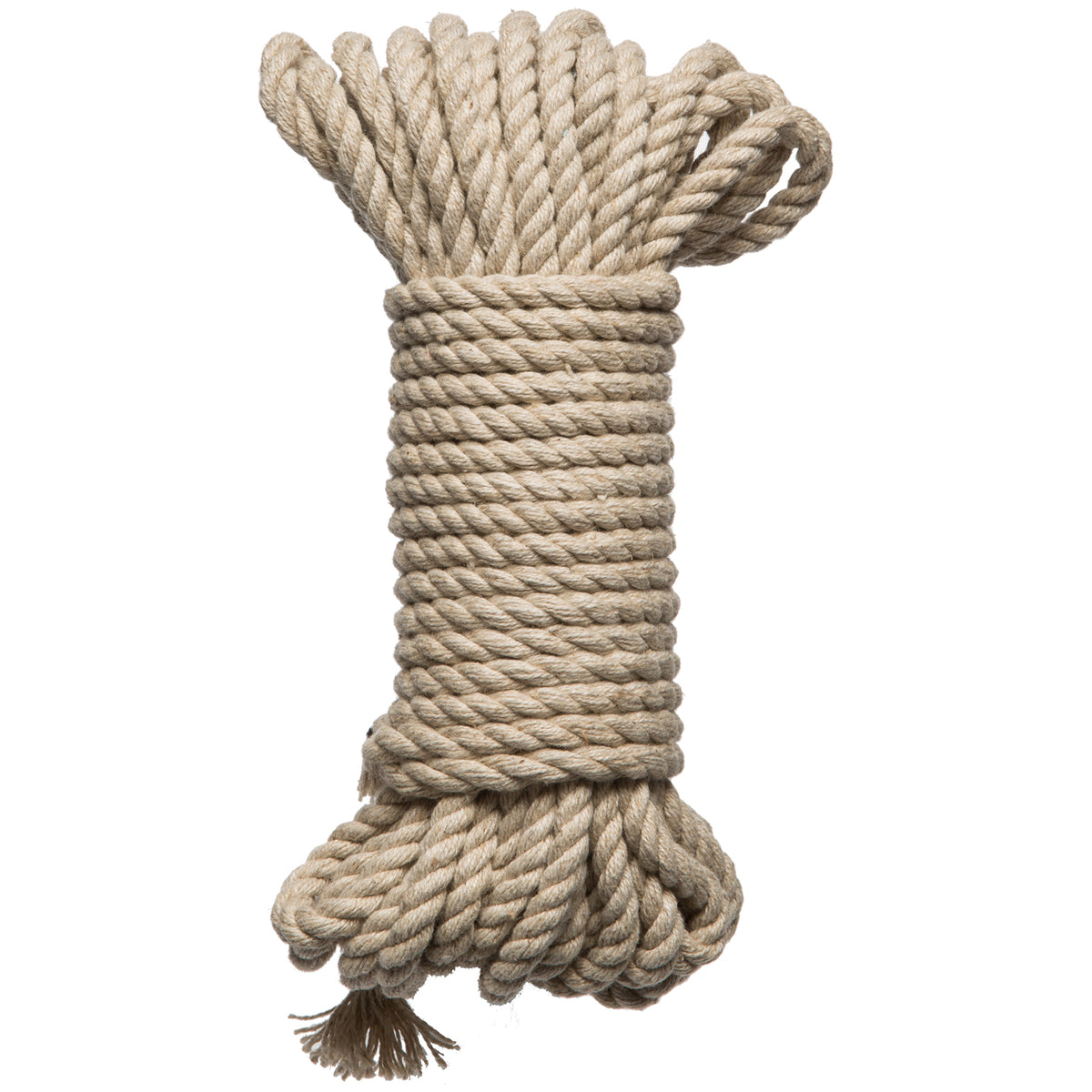 "Merci - Bind and Tie - 6mm Hemp Bondage Rope - 30 Feet - Natural DJ2404-22-BX"