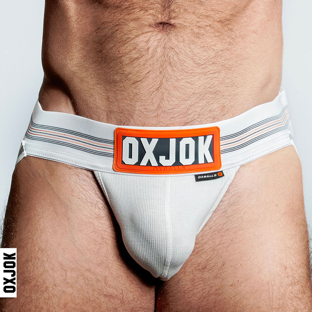 "Slingjock Upthrust Slider-Strap Jock White Snow - Small OX-JOK-1000-WHT-S"