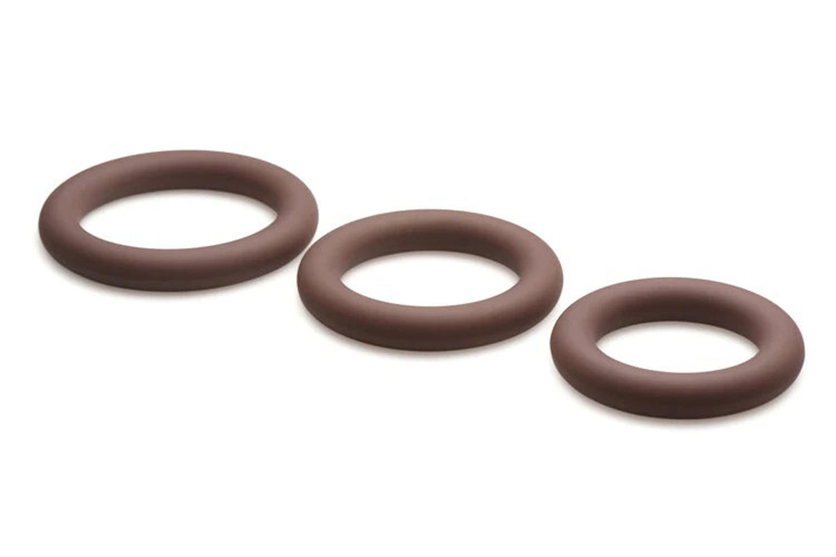 "Jock Silicone Cock Ring Set in - Dark CN-09-0954-11"