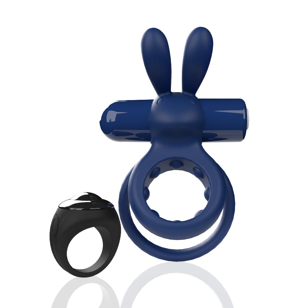 "Screaming O Remote Controlled Ohare Vibrating Ring - Blue SO-ARCHAR-BU"
