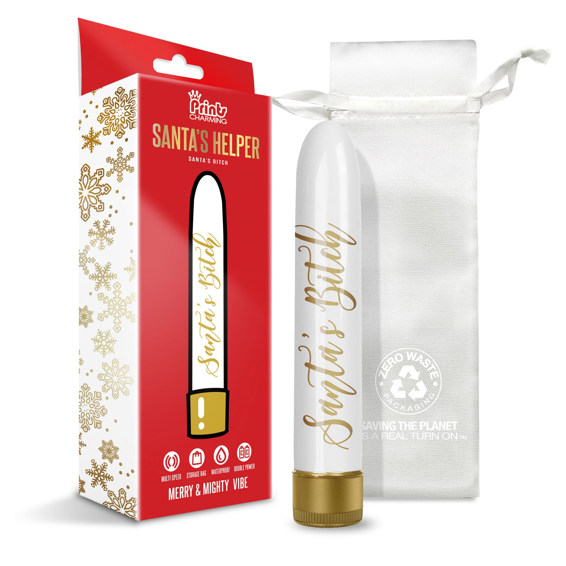 "Prints Charming Santas Helper Merry and Mighty  Vibe - Santas Bitch GN-1000203"