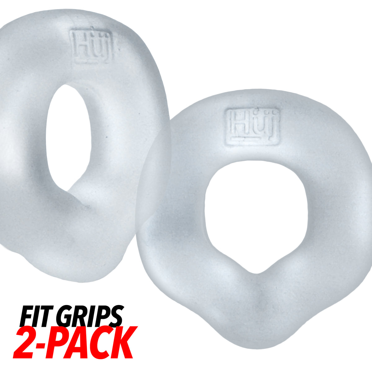 "Fit Grips 2-Pack Ergo-Fit Cockrings Clear Clear HUJ-152-CLR"